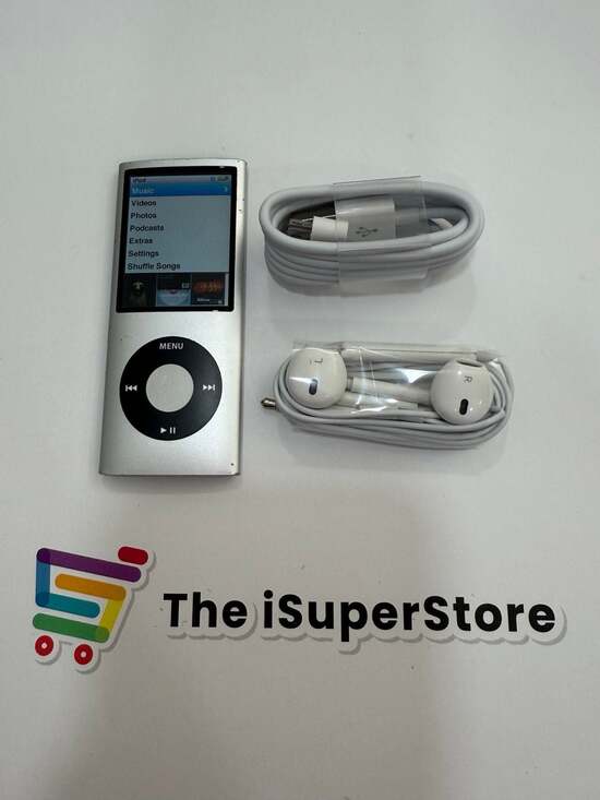 Apple iPod Nano 4th Gen 8GB Silver - New Battery + 1 YR Warranty